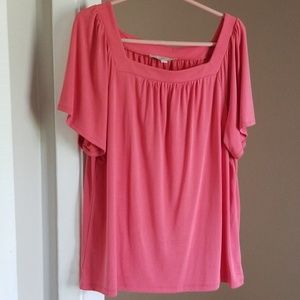 Loft Coral-salmon colored blouse